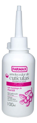 Amolecedor De Cutícula Hidrata Farmax Creme - 100ml
