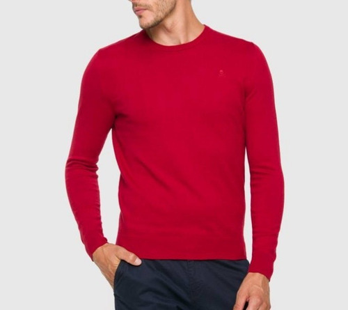 Exclusivo Sweater De Algodón Y Cachemira Scalpers, Red