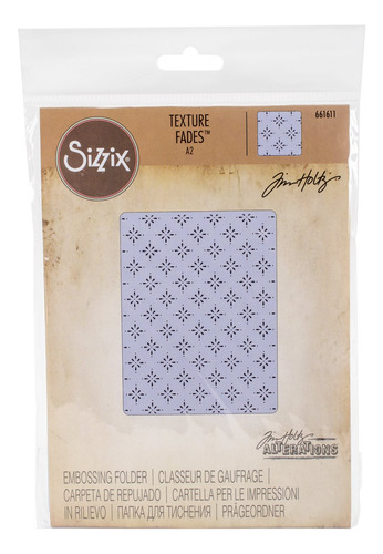 Sizzix 661611 Carpeta Relieve Textura Que Desvanece Estrella