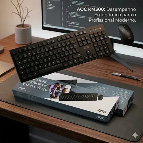 Kit Teclado e Mouse Sem Fio AOC Slim ABNT2 | MercadoLivre