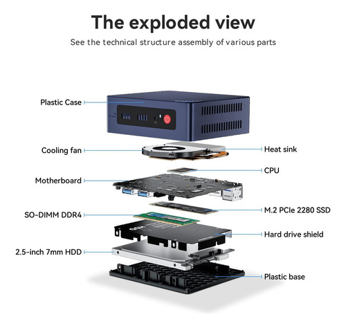 Mini PC Beelink Mini S12 Pro 500 GB 16 GB Alder Lake N100