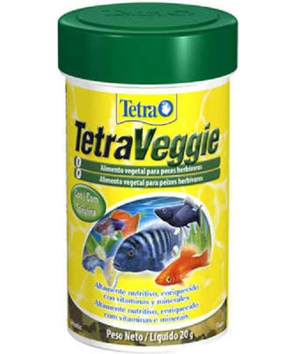 Ração Para Peixes Tetra Veggie Flakes 20g