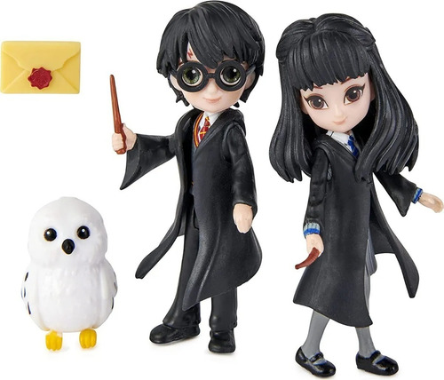 Imagen 1 de 5 de Wizarding World Figura Harry Potter Y Cho Chang Playking