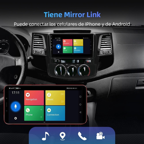 Cz Estéreo Android Para Toyota Hilux 2005-2018 Cámara Gps