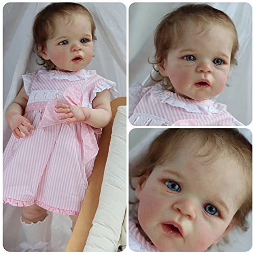 Icradle 24inch Reborn Baby Dolls Silicona Toddler Vplqo