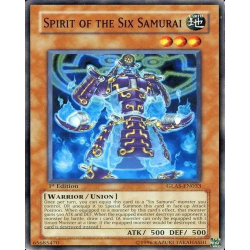 Spirit Of The Six Samurai (glas-en033) Yu-gi-oh!