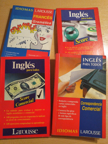 Ingles Para Todos Larousse Lote 4 Libros Inglés Y Francés 