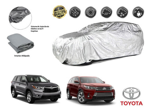 Funda Car Cover Afelpada Toyota Highlander 3.5l 2014 A 2019