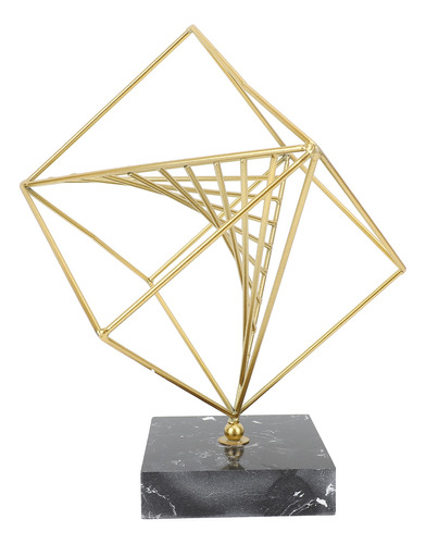 Escultura De Estatua Geométrica De Metal Decorativa Abstract