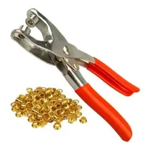 Comprar Pinza Para Ojalillo Ojalillar Con 30 Ojalillos Grip Bronce