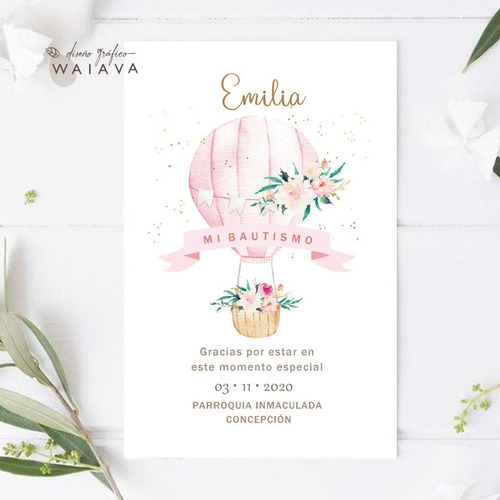 Imagen 4 de 10 de Estampitas Bautismo Tarjetas Estampas Nenas X 3u