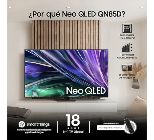 Tv Samsung Smart 75 Neo Qled 4k Qn85d