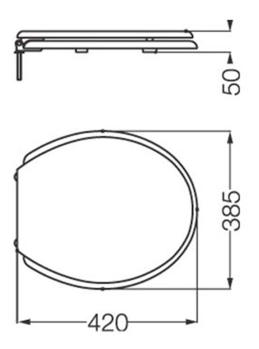 Ferrum Andina Tapa Para Inodoros Standard Plastico Herraje