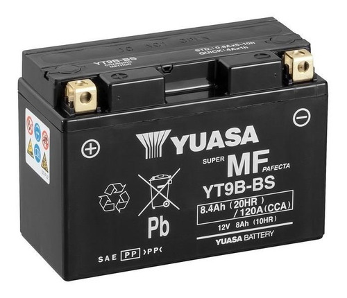 Batería De Moto / Yt9b-bs / Yuasa