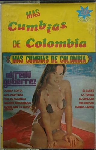 Cassette Alfredo Jiménez Más Cumbias De Colombia (1579
