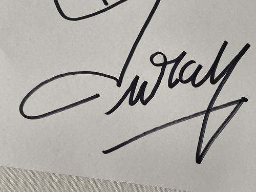 Sketch A Mano Del Hombre Araña Y Autografo Jose Luis Duran (Usado)
