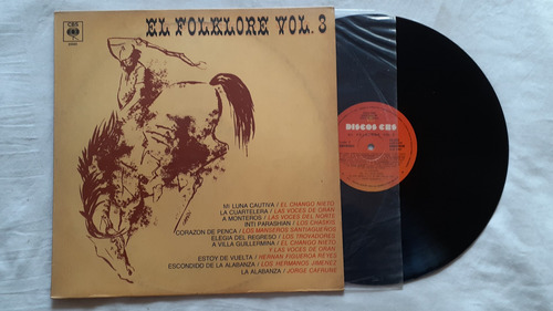 El Folklore V 3 Varios Chango Nieto Voces De Oran Vinilo Nm