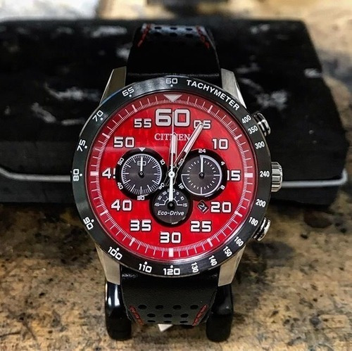 Imagen 5 de 7 de Citizen Primo Chronograph Red Dial Ca4430-01x ... Dcmstore F