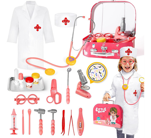 Doctor Kit For Kids 5-7, 21pcs Setend Play Set Doctor Set -