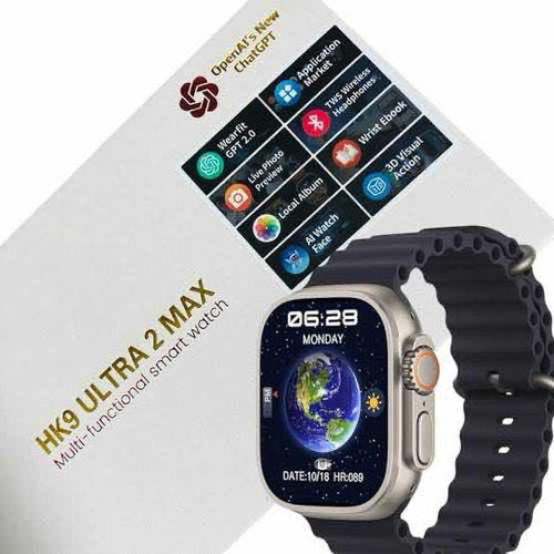 Smart Watch 2024 Hk9 Ultra 2max 2.02 Amoled 49 Mmchatgpt