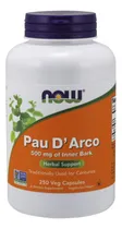 Comprar Palo De Arco Corteza De Lapacho Pau D Arco 250 Capsulas Vega