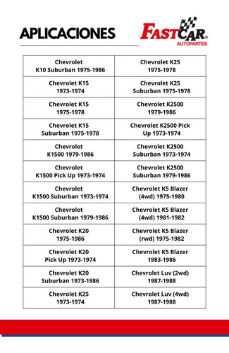 2 Amortiguadores Traseros Para C10 K20 Suburban 1973 1986
