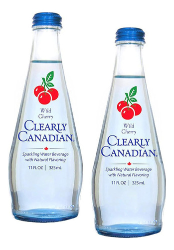 C Learly Canadian Wild Cherry - Agua Con Gas, 11 Oz (paquete