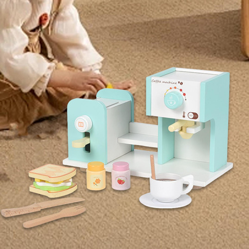 Cafetero De Madera Toy Fetend Play El Electrodoméstico