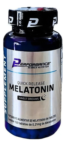 Melatonin Sweet Dreams Com 150 Tabletes - Performance Sabor Sem Sabor
