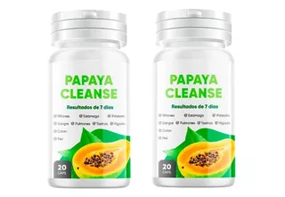 Suplemento Papaya Cleanse Limpia Detox Organismo 02 Frascos