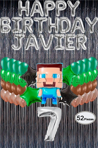 Decoracion Globos Minecraft