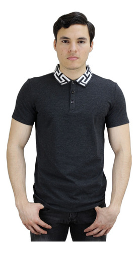 Playera Casual Barabas Tipo Polo Ps121 Corte Slim Fit 