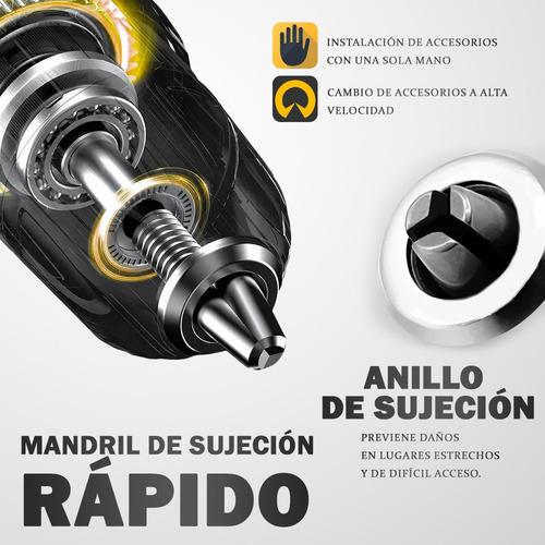 Taladro Inalámbrico Gamma Desatornillador 21v 2baterías