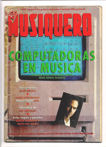 Revista El Musiquero N61 Al Di Meola Led Zeppelin Sabbath B5