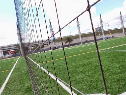 Red Portería Malla Deporte Perimetral 30x8m Cuadros 10x10 Cm