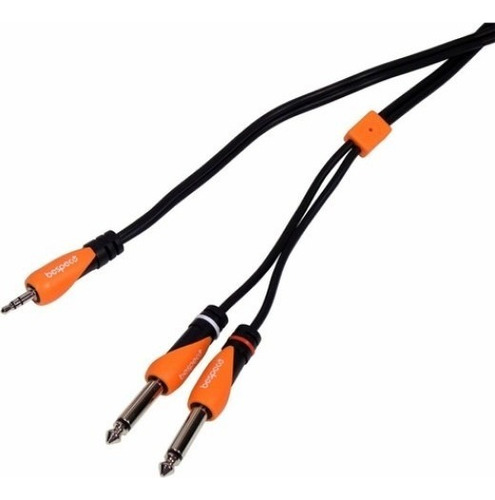 Cable Miniplug A 2 Plug Mono 5 Metros Bespeco Slymsj500