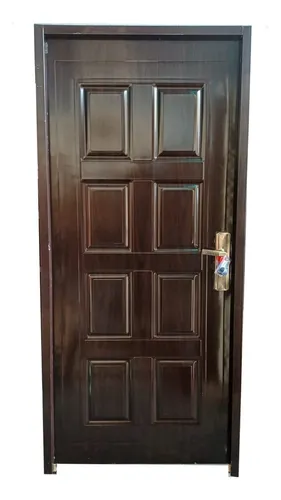 Waluminio puerta exterior color marron
