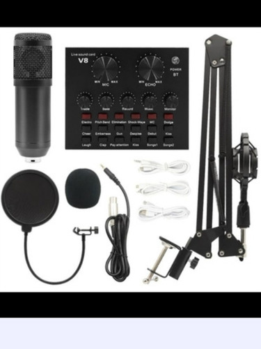 Kit Microfono Grabacion De Podcast, Musica