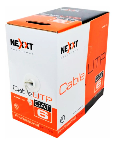 Rollo De Cable Utp Nexxt Cat6 305m 100% Cobre Certificado Gr