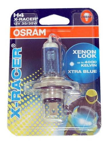 Lâmpada Osram H4 12v 35/35w Super Branca Lanterna Moto Farol