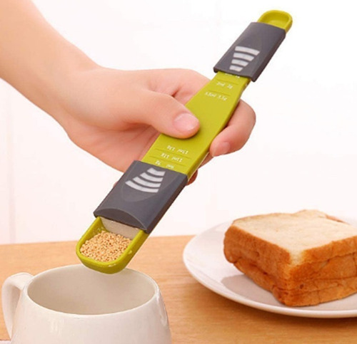 Cuchara Medida Ajustable 9 Medidas Ml Y Gramos Cocina Gramer