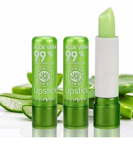 Bálsamo labial hidratante Aloe Vera com 2 pacotes