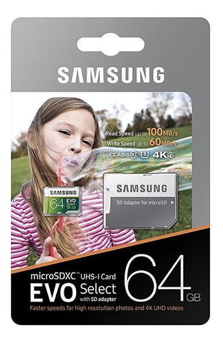 Imagen 4 de 5 de Memoria Samsung Evo Micro Sd 512gb Clase10 100mb/s