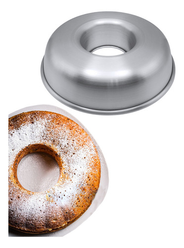 Molde Para Rosca 28 Cm, Para Pastel, Panqué, Pan, Gelatina Color Gris