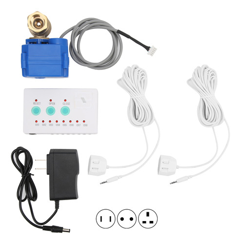 Sensor De Fugas De Agua, 1 Válvula, Alarma Acústica De 2 Vía