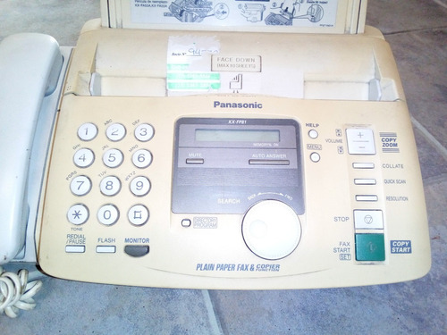 Fax Compacto De Papel Normal Panasonic Kx-fp81 (Usado)