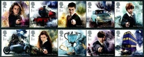 2018 Películas- Harry Potter- Gran Bretaña (sellos) Mint