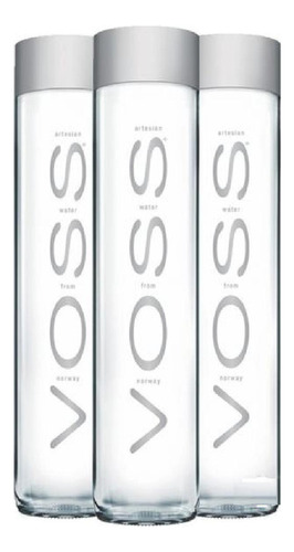 Água Mineral Voss Norueguesa Vidro 800ml Ph 5.5