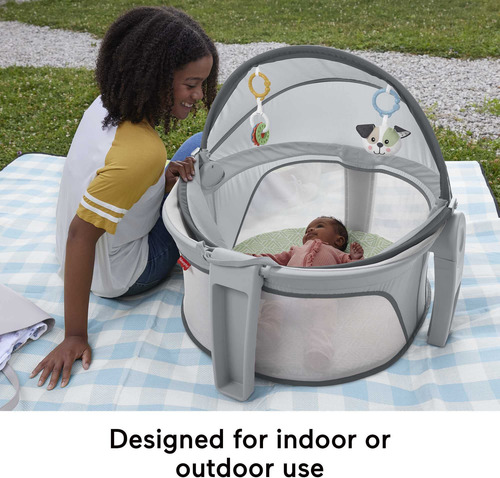 Berço Portátil Fisher-price On-the-go Baby Dome Puppy