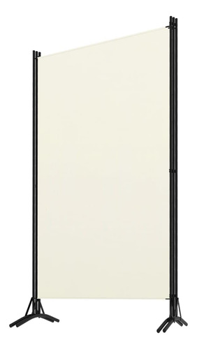 Separador De Ambientes Vidaxl, Clásico, Blanco Crema, 3 Pane